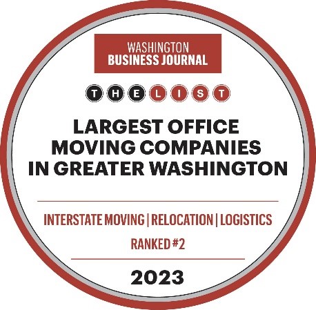 Interstate Moving Relocation and Logistics Named Washington Business Journal’s Largest Office Mover in DC Metro Area