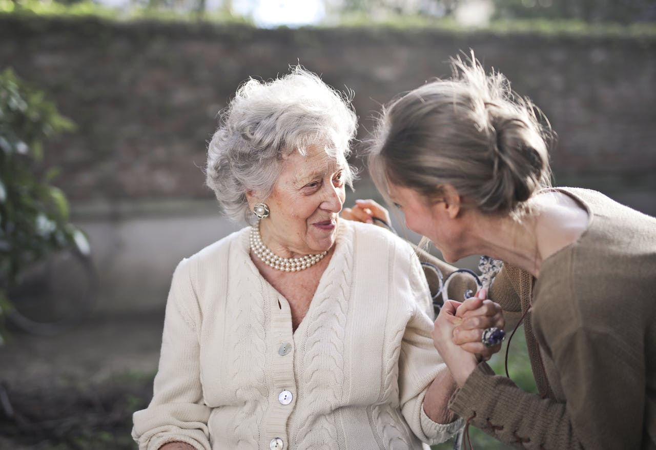 two elderly ladies