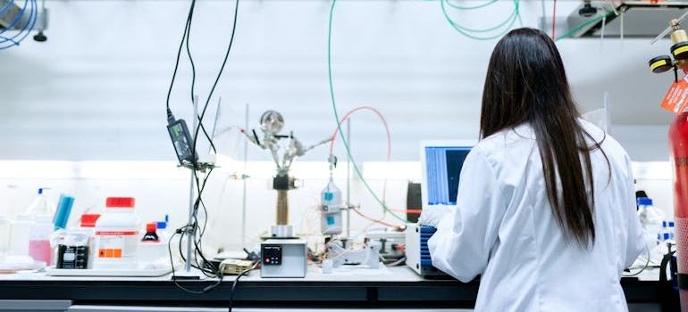 Woman Working in Laboratory