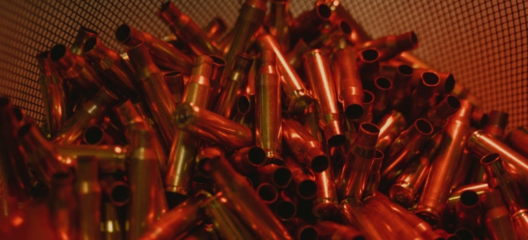 a pile of bullets 